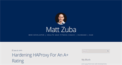 Desktop Screenshot of mattzuba.com