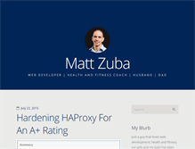 Tablet Screenshot of mattzuba.com